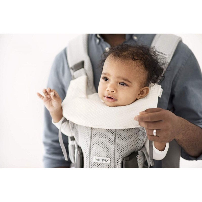 BabyBjorn Teething Bib for Baby Carrier One White