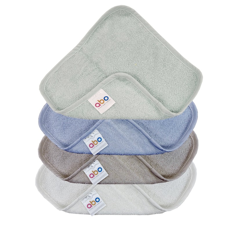 ABO Σετ Βρεφικές λαβέτες μέντα μπλε γκρι λευκό