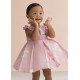 Abel & Lula Βρεφικό Λινό Σταμπωτό Φόρεμα Ροζ 26-05007-006