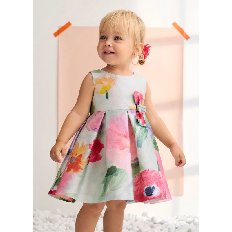 Abel & Lula Βρεφικό Σταμπωτό Φόρεμα Με Μονόινο Νήμα Τσίχλα 26-05017-002