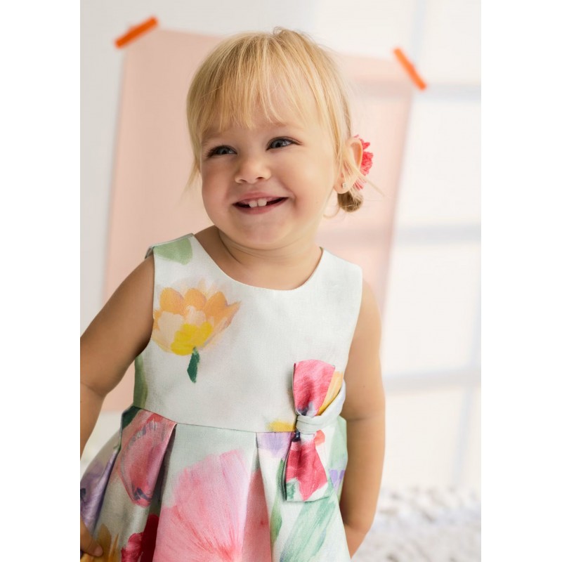 Abel & Lula Βρεφικό Σταμπωτό Φόρεμα Με Μονόινο Νήμα Τσίχλα 26-05017-002