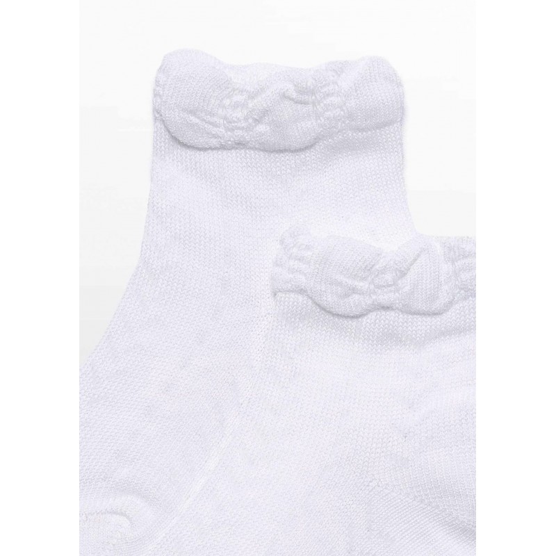 Abel & Lula Βρεφικό Διάτρητο Πλεκτό Καλτσάκι Κρεμ 26-05465-044