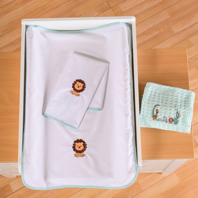 ABO Σελτεδάκι 40*60cm Μέντα Με Σχέδιο Λιοντάρι