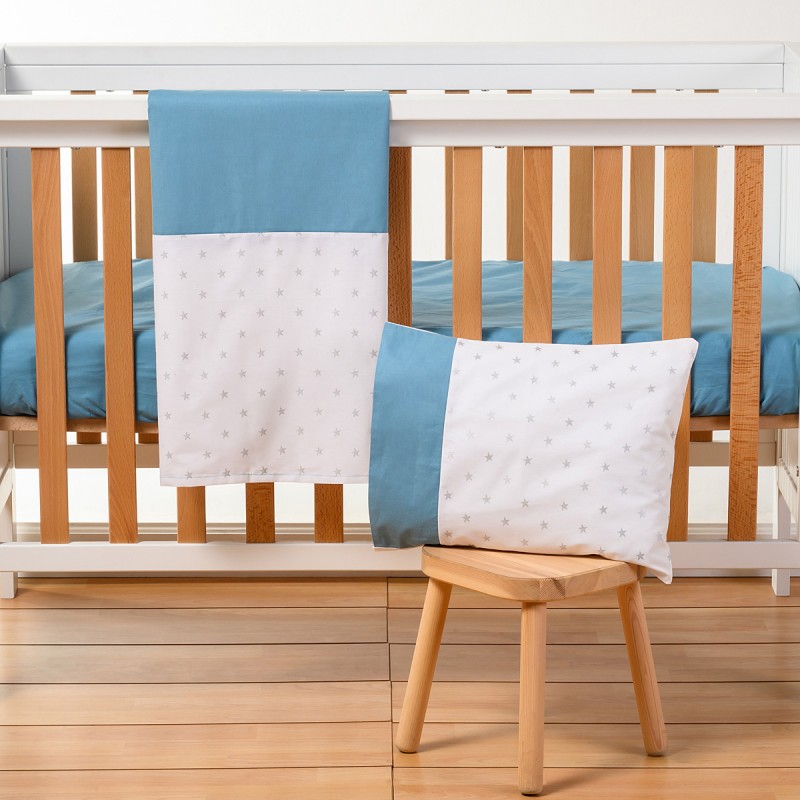 ABO Σετ Σεντόνια 3 τμχ Για Στρώμα 70*140cm Sky Blue