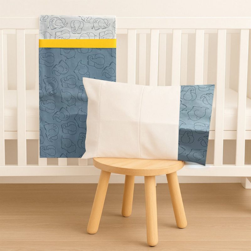 Abo Σετ Σεντόνια Κρεβατιού 3 τμχ 70*140cm Elephant Blue
