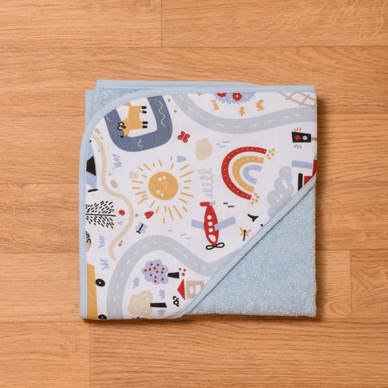 Abo Τρίγωνο Μπουρνούζι 75cm * 75cm Boy on Adventure