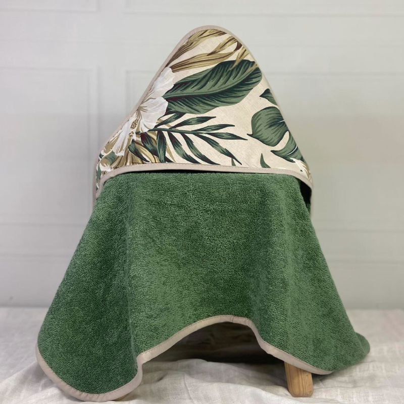 Abo Τρίγωνο Μπουρνούζι 75cm * 75cm Tropical Leaves