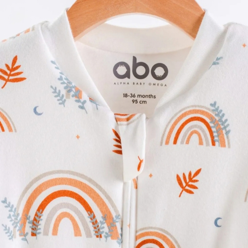 Abo Classic Υπνόσακος 2.5 Tog Rainbow & Leaves