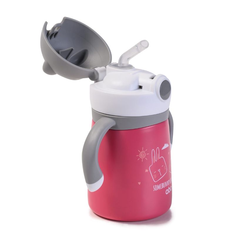 ABO Παγούρι Θερμός Με Καλαμάκι 300ml Somebunny Loves You