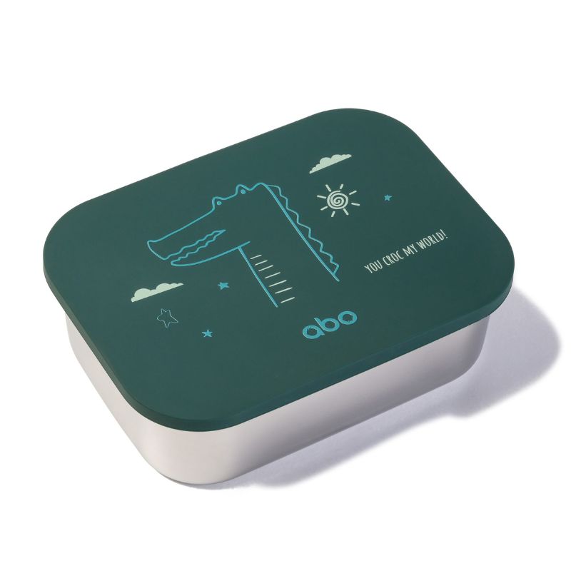 ABO Ανοξείδωτο Φαγητοδοχείο Με Χώρισμα 1200ml ​​​​​​​You Croc My World