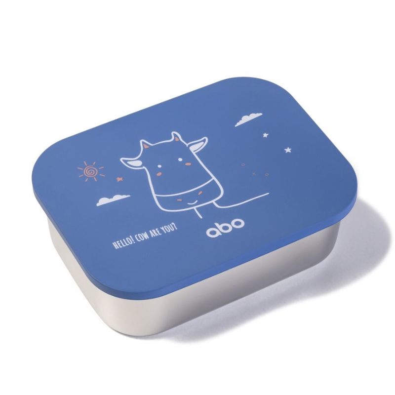 ABO Ανοξείδωτο Φαγητοδοχείο Με Χώρισμα 1200ml Hello! Cow Are You?