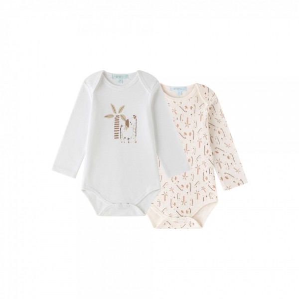 Amomi Baby Boutique Σετ Βρεφικά Εσώρουχα 2 τμχ Σχ. 74060 Καμηλοπάρδαλη