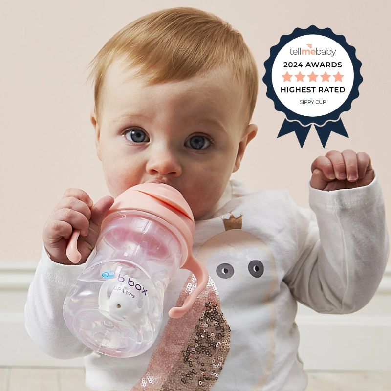 B.Box Glow in the Dark Εκπαιδευτικό Ποτηράκι Με Καλαμάκι Και Χερούλια Για 6+ Μηνών 240ml