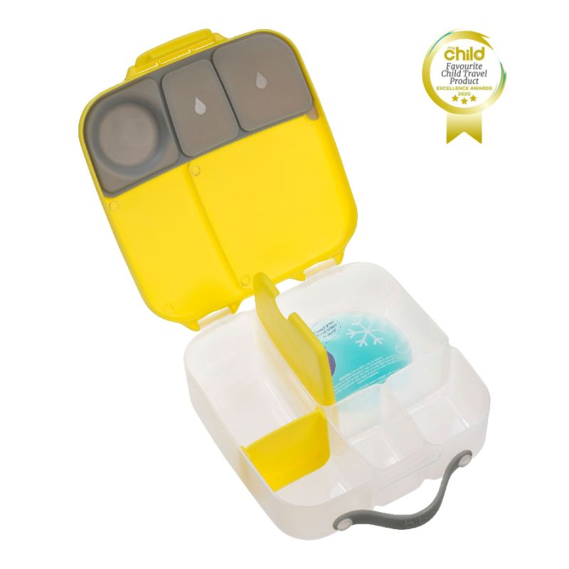 B.Box Lunch Box Φαγητοδοχείο Με Χωρίσματα Και Gel Cooler Lemon Sherbet