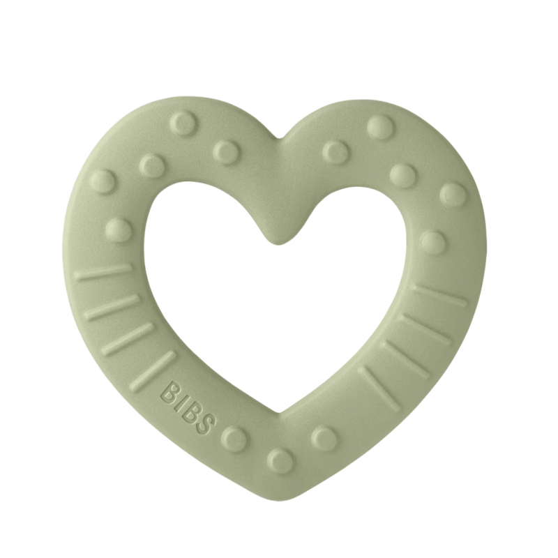 BIBS Μασητικό Οδοντοφυίας Heart - Sage