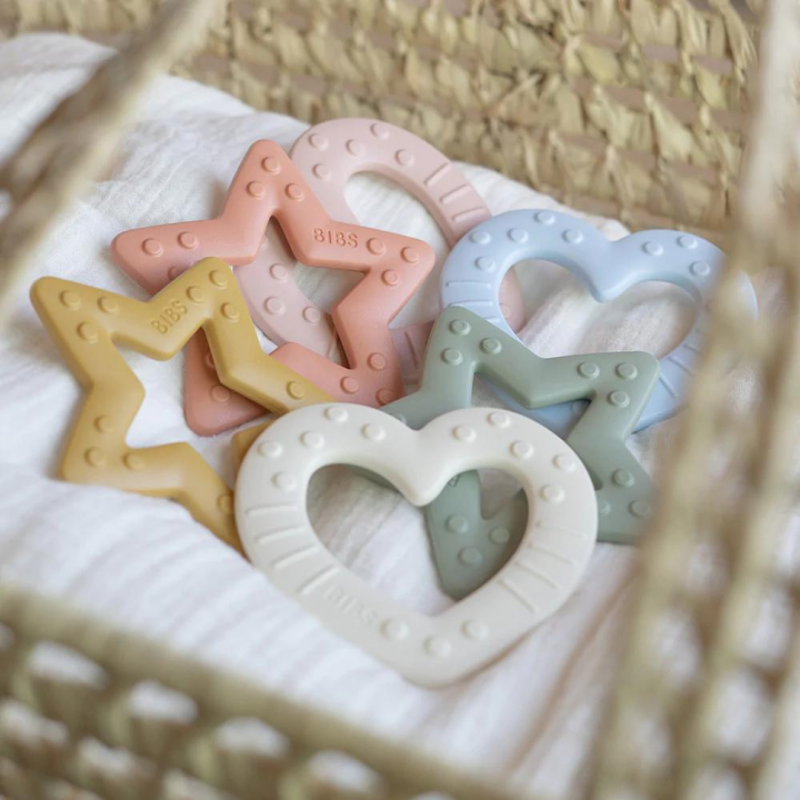 BIBS Μασητικό Οδοντοφυίας Heart - Sage