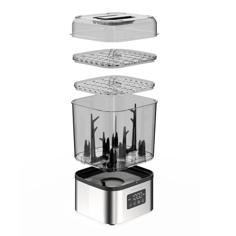 Baby Brezza Superquick Αποστειρωτής-Στεγνωτήρας Stainless Steel