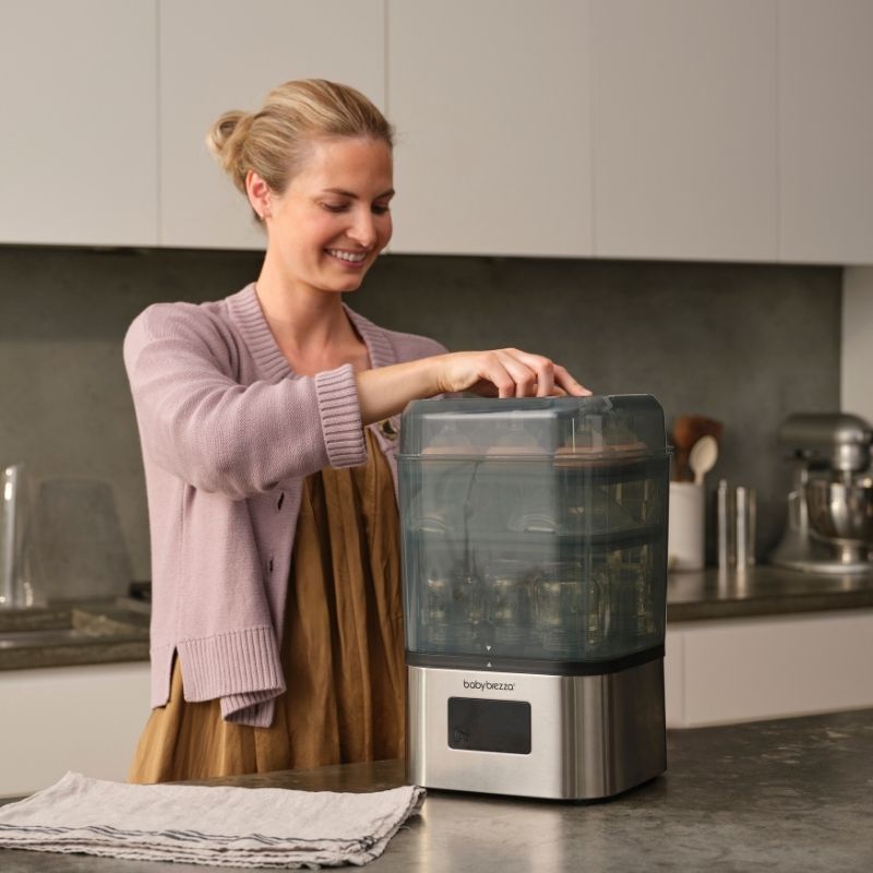 Baby Brezza Superquick Αποστειρωτής-Στεγνωτήρας Stainless Steel