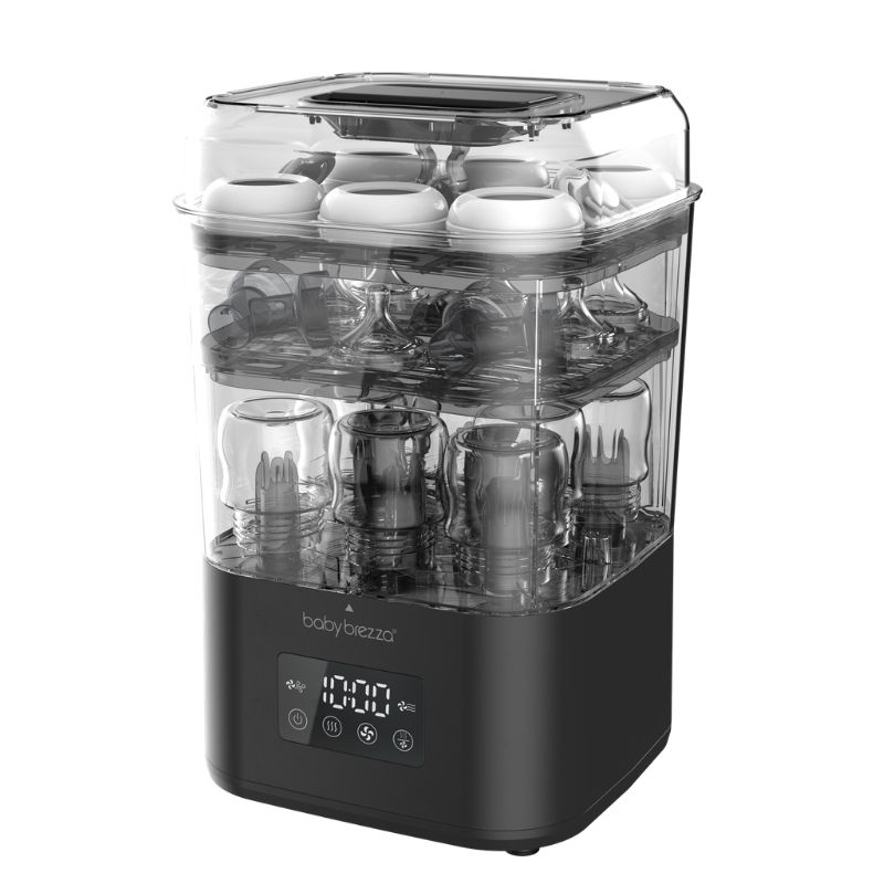 Baby Brezza Superquick Αποστειρωτής-Στεγνωτήρας Black