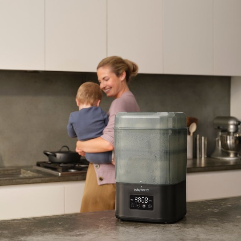 Baby Brezza Superquick Αποστειρωτής-Στεγνωτήρας Black