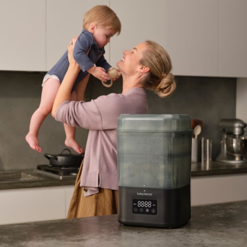 Baby Brezza Superquick Αποστειρωτής-Στεγνωτήρας Black