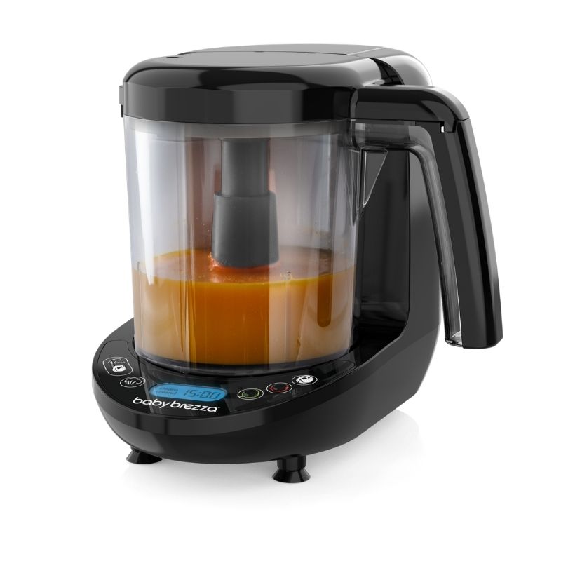 Baby Brezza Food Maker Deluxe Ατμομάγειρας-Μπλέντερ 3-σε-1 Black 