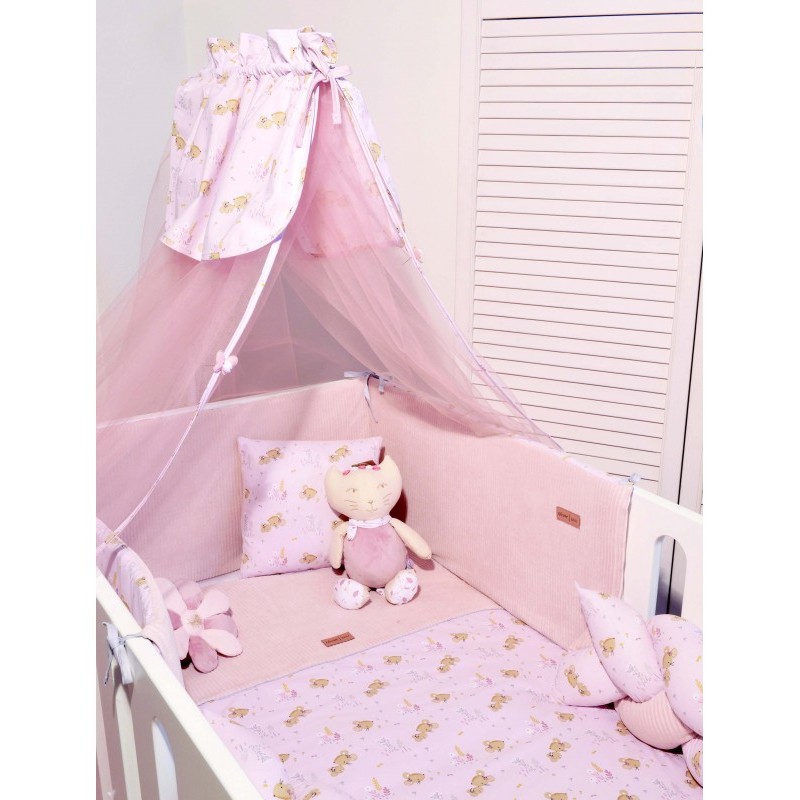 Baby Oliver Πάπλωμα & Παπλωματοθήκη 100*140cm Σχ. 412 Ροζ