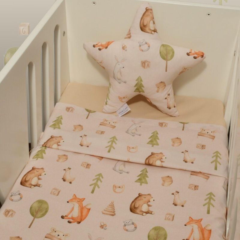 Baby Oliver Σετ Σεντόνια Λίκνου 80*100cm 2 τμχ Σχ. 428 Μπεζ