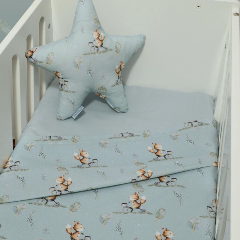 Baby Oliver Σετ Σεντόνια Λίκνου 80*100cm 2 τμχ Σχ. 429