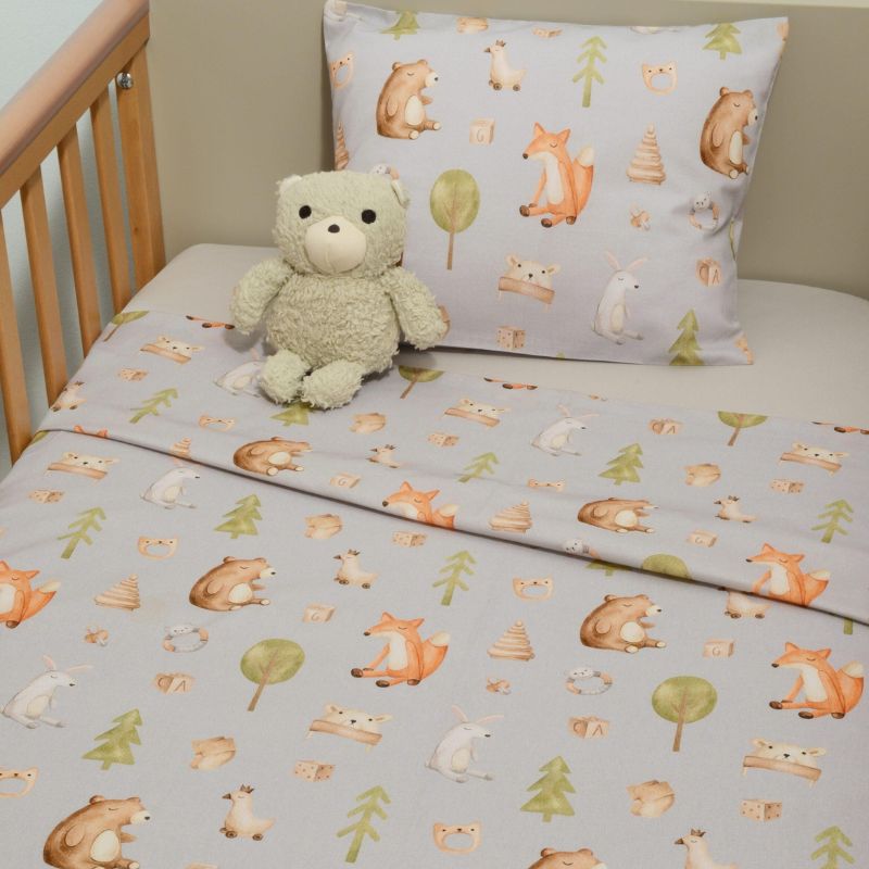 Baby Oliver Σετ Σεντόνια Κούνιας 110*170cm 2 τμχ Με Μαξιλαροθήκη 30*40cm Σχ. 427