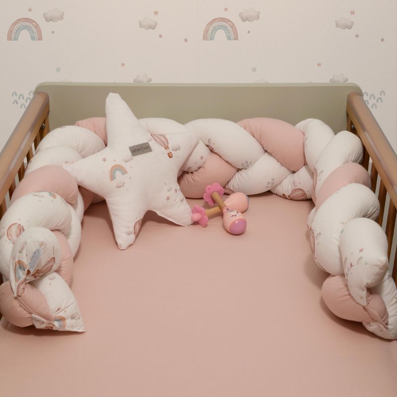 Baby Oliver Πλεξούδα Τριπλής Όψης 20*200cm Σχ. 422 Σάπιο Μήλο