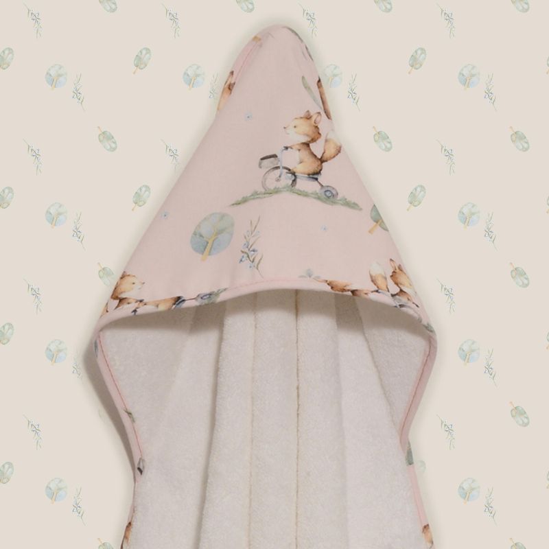 Baby Oliver Μπουρνούζι Τρίγωνο 75*75cm Σχ. 426 Ροζ