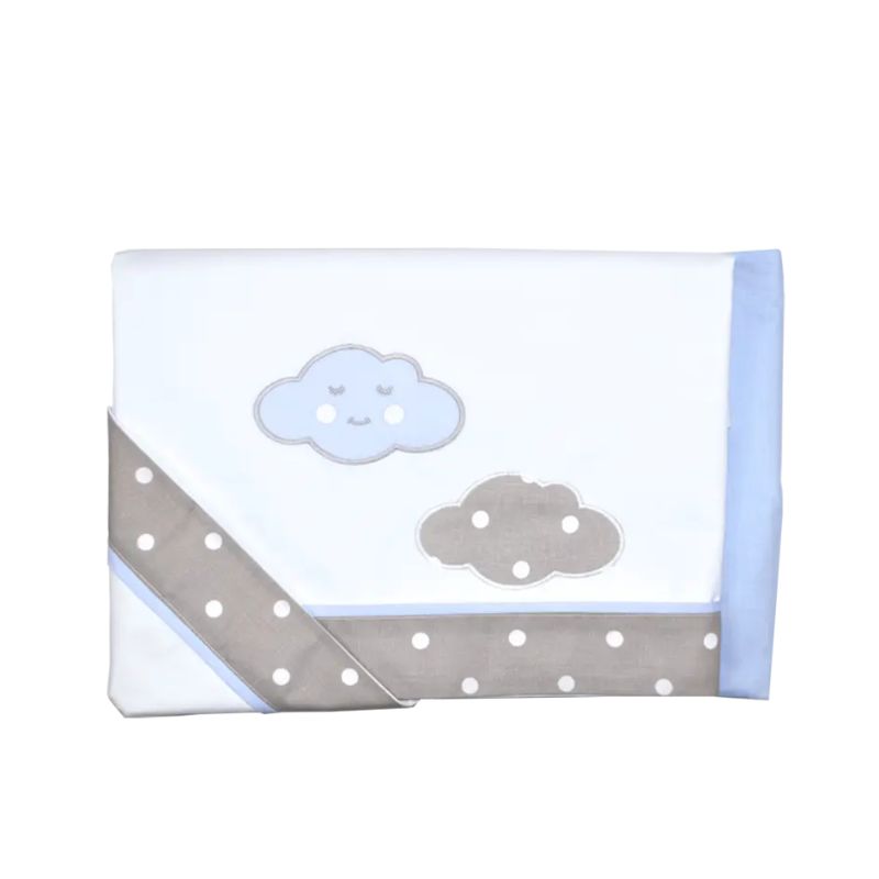 Baby Star Σετ Σεντόνια Κούνιας 3 τμχ Σύννεφο Σιέλ