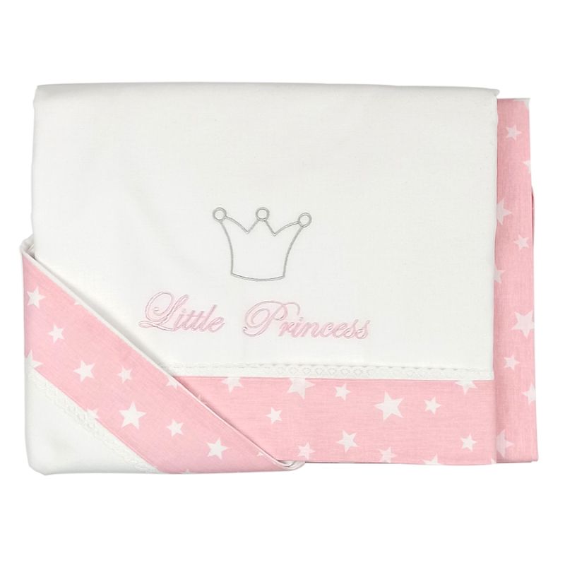 Baby Star Σετ Σεντόνια Κούνιας 3 τμχ Princess Ροζ