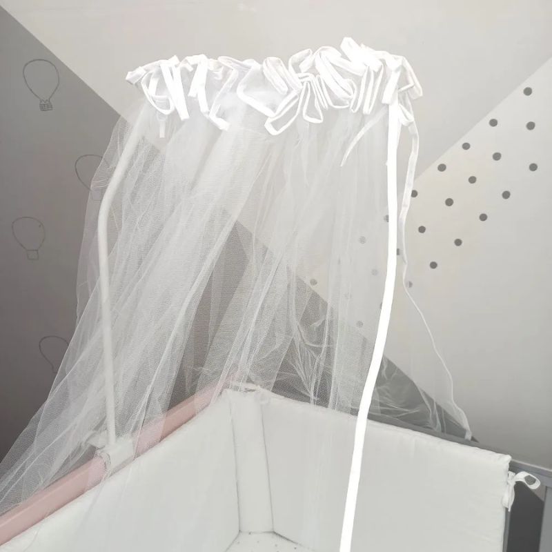 Baby Star Κουνουπιέρα Κρεβατιού Με Ρέλι 185cm * 520cm Λευκό