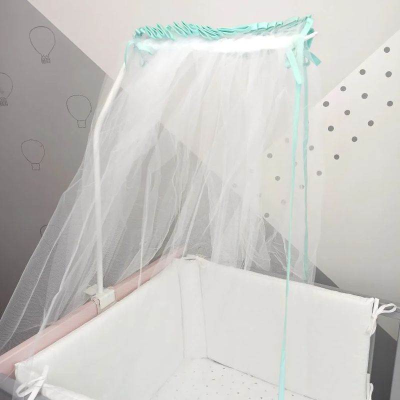 Baby Star Κουνουπιέρα Κρεβατιού Με Ρέλι 185cm * 520cm Μέντα