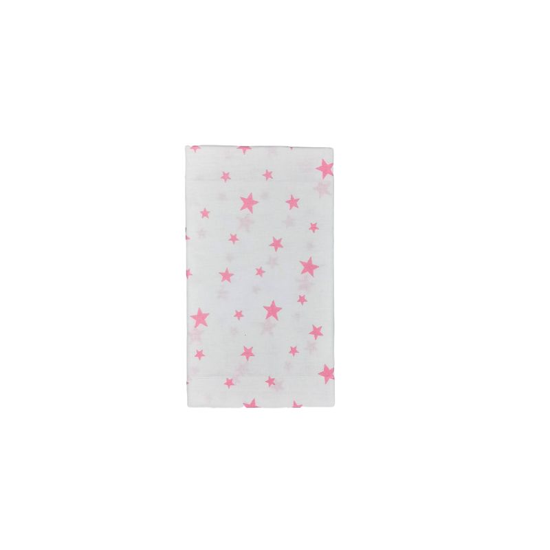 Baby Star Μαξιλαροθήκη 35*45cm Λευκή Με Ροζ Αστέρια