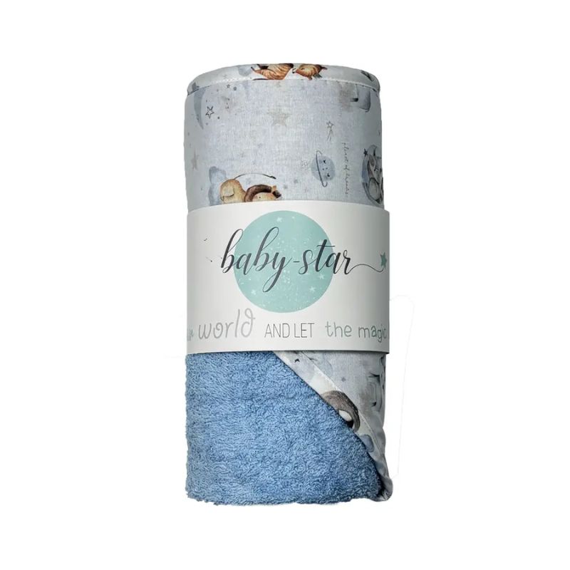 Baby Star Μπουρνούζι 95*95cm Rhino Σιέλ