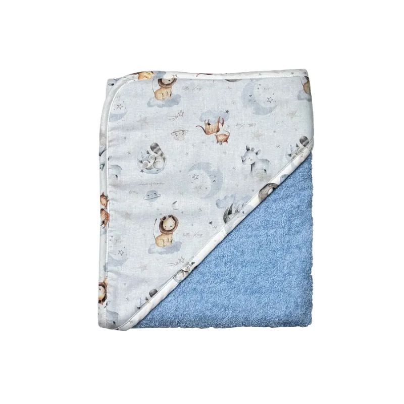 Baby Star Μπουρνούζι 95*95cm Rhino Σιέλ