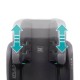 Babyauto Dantia i-Fix Κάθισμα Αυτοκινήτου 100-150cm Black Cross Embossed 