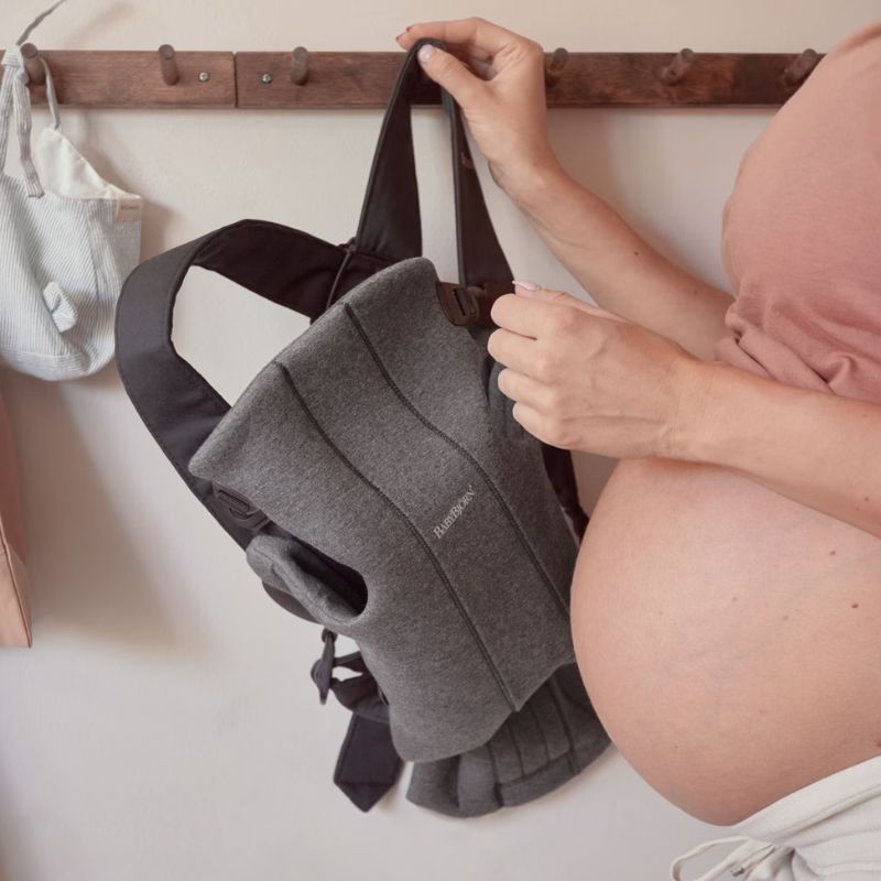 BabyBjorn Mini 3D Jersey Μάρσιπος 3.2–8kg Charcoal Grey