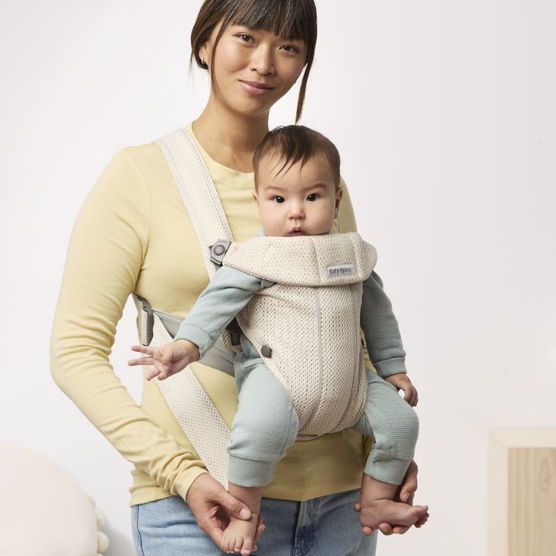 BabyBjorn Mini 3D Mesh Μάρσιπος 3.2–11kg Cream