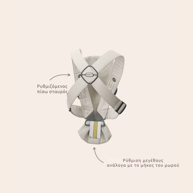 BabyBjorn Mini Woven Μάρσιπος Για 3-11kg Vintage Indigo