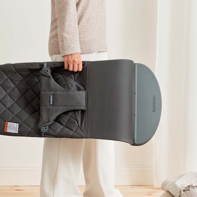 BabyBjorn Bliss Woven Βρεφικό Ρηλάξ Για 3.5-13kg Classic Quilt Anthracite