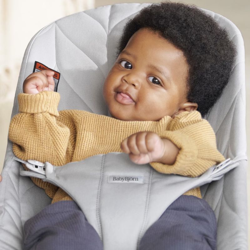 BabyBjorn Bliss Woven Βρεφικό Ρηλάξ Για 3.5-13kg Petal Quilt Light Gray BabyBjorn Bliss Woven Βρεφικό Ρηλάξ Για 3.5-13kg Petal Quilt Light Gray