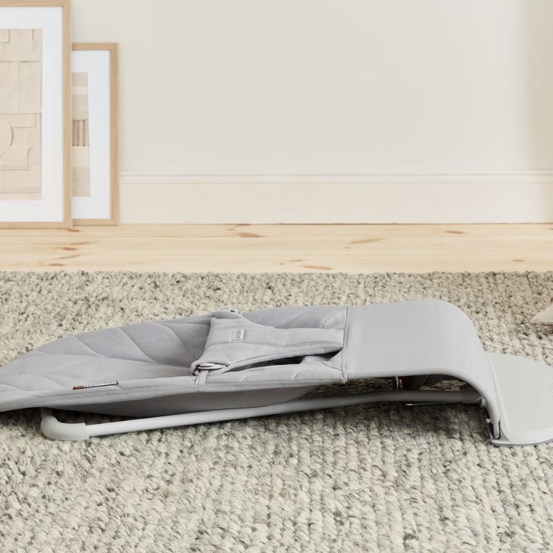 BabyBjorn Bliss Woven Βρεφικό Ρηλάξ Για 3.5-13kg Petal Quilt Light Gray