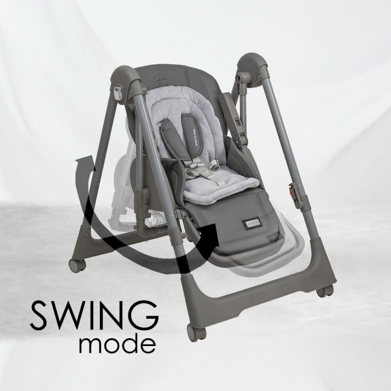 Bebe Stars Nuovo Αναδιπλούμενο Καρεκλάκι Φαγητού 2 in 1 Grey