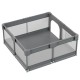 Bebe Stars Πάρκο για μωρά τετράγωνο 150×150 Playzen Grey 880-100