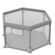 Bebe Stars Παρκοκρέβατο Πολύγωνο Nestilo Grey 889-100