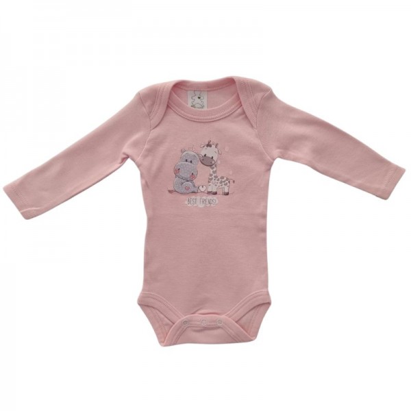 Bebecooney Μακρυμάνικο Φορμάκι-Εσώρουχο Best Friends Σομών 0-3 Μηνών 4701